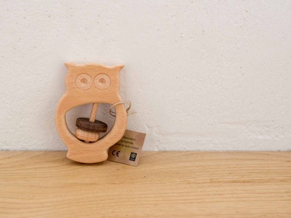 hochet Filou le hibou en hêtre – Image 3