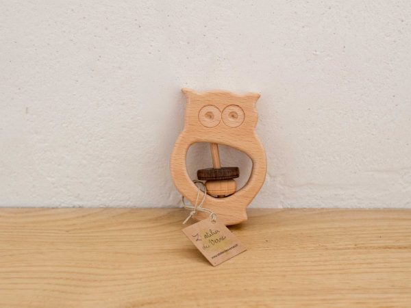hochet Filou le hibou en hêtre – Image 2