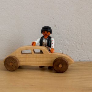 petite voiture "DS" frêne et noyer