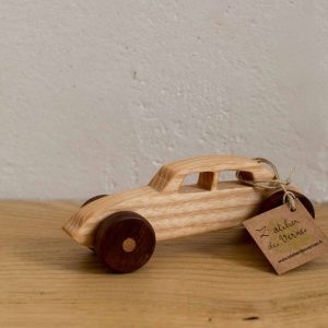 petite voiture "DS" frêne et noyer