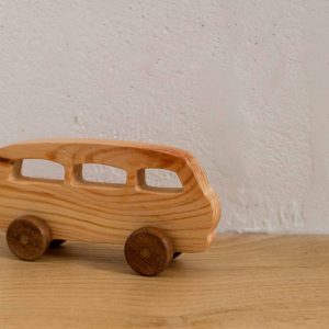 petit camion "combi" épicéa et noyer